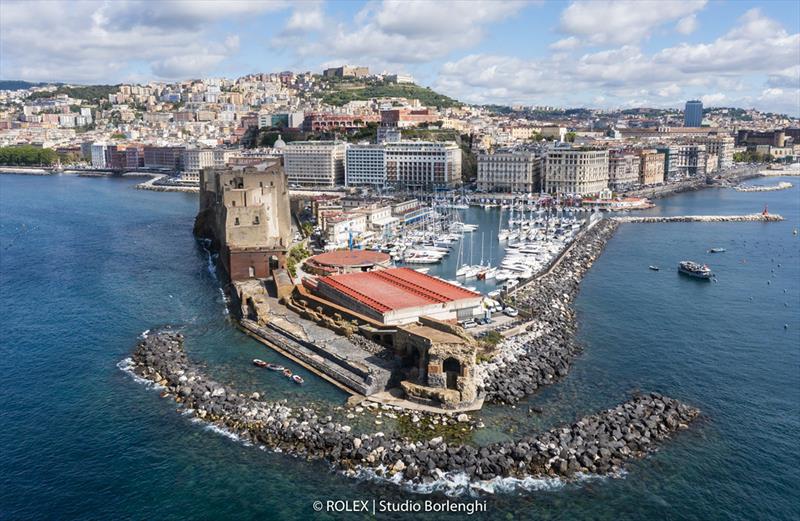 Naples' Porticciolo di Santa Lucia is home to both the Castel dell'Ovo and the Circolo Remo e Vela Italia's clubhouse.  - photo © ROLEX / Studio Borlenghi