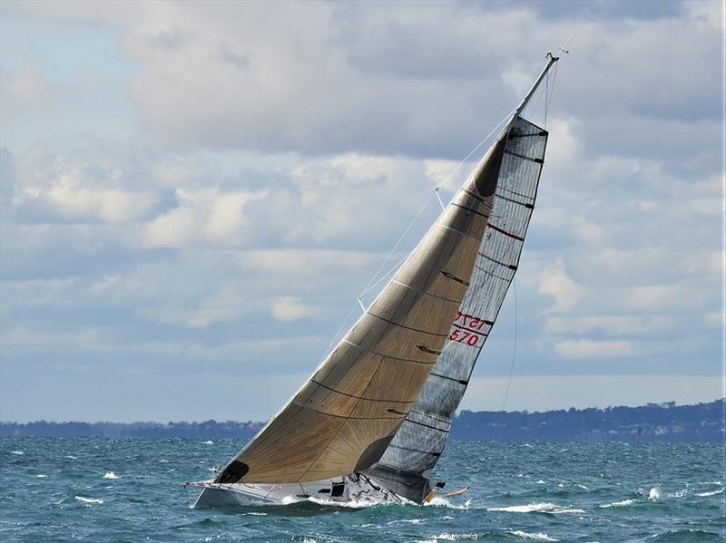 Sailed double-handed Ruyjin won the race - Apollo Bay Race 2022 photo copyright Chris Furey taken at Ocean Racing Club of Victoria and featuring the ORC class