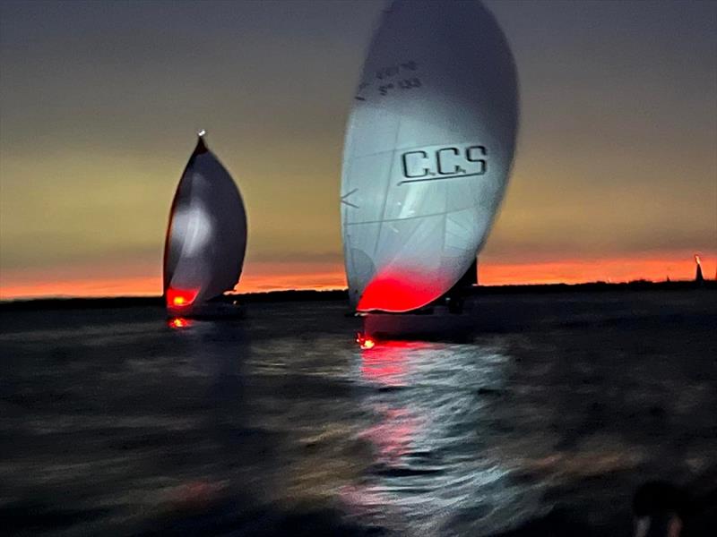 Dark start view from Alien - Apollo Bay Race 2022 - photo © Glen Cowan