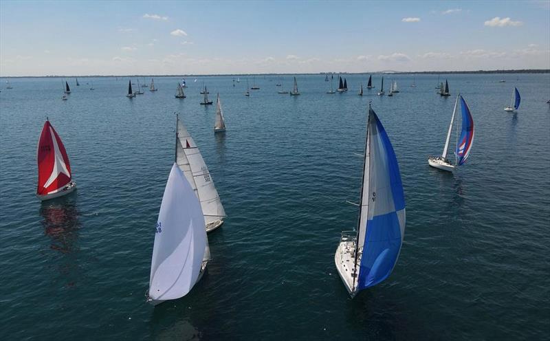Even lighter air at the Bayview Mac Race start - photo © Element Photography / BYC