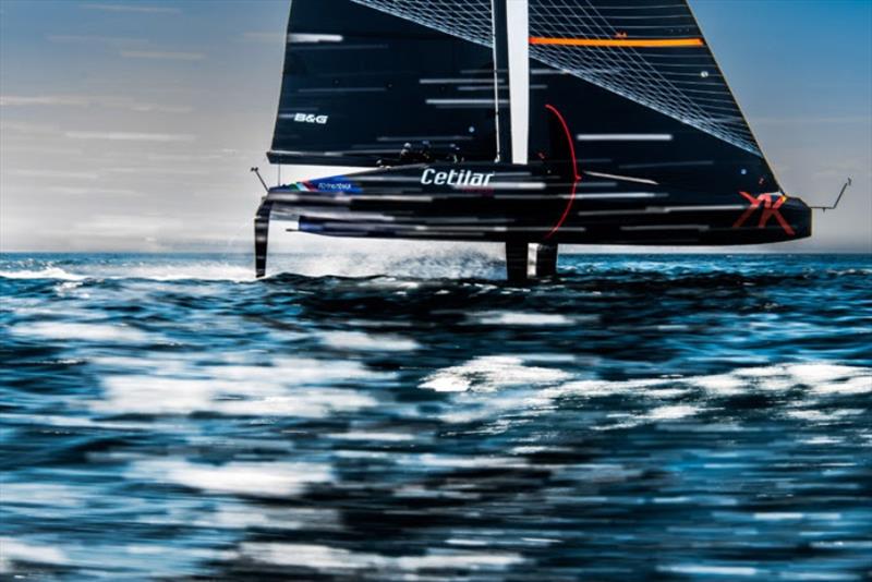 Roberto Lacorte's 61' fully foiling Flying Nikka photo copyright Mills Design Ltd. taken at  and featuring the ORC class