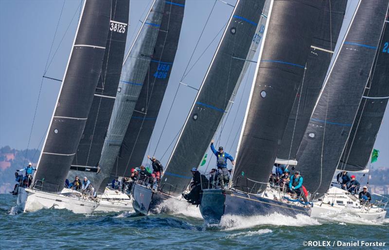 Big Boat Series - Crowded starts were a feature of ORC Class B racing photo copyright Rolex / Daniel Forster taken at St. Francis Yacht Club and featuring the ORC class