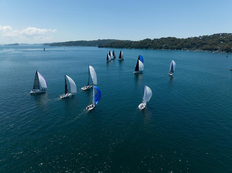 Some of the fleet under spinnaker - ORC NSW Championship, day 1 - photo © RPAYC Media