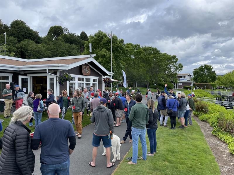 Apres celebrations, following the 2022 Blake Island Race photo copyright Regan Edwards taken at Seattle Yacht Club and featuring the ORC class