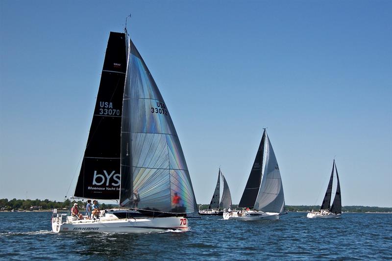 Class 8 ORC start photo copyright Rick Bannerot, Ontheflyphoto.net taken at Storm Trysail Club and featuring the ORC class