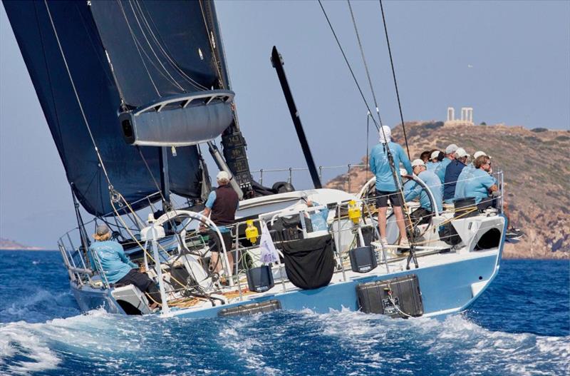 Chris Sherlock's Farr 100 LEOPARD 100 smashes the AEGEAN 600 course record photo copyright Kostas Karageorgiou / AEGEAN 600 taken at Hellenic Offshore Racing Club and featuring the ORC class