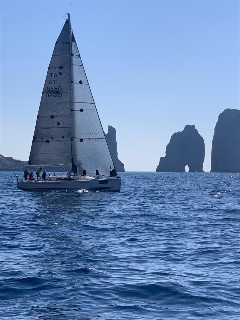 RAN 630 - The X-41 Adrigole II sailing with the Capri's Faraglioni in the background photo copyright RAN 630 taken at Yacht Club Livorno and featuring the ORC class