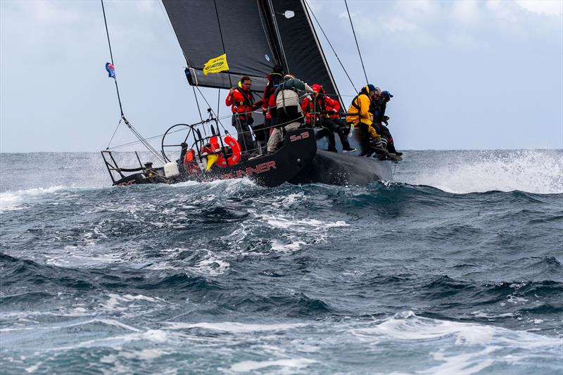 Scarlet Runner keeps pace with multihulls at the 2024 Westcoaster - photo © Michael Currie