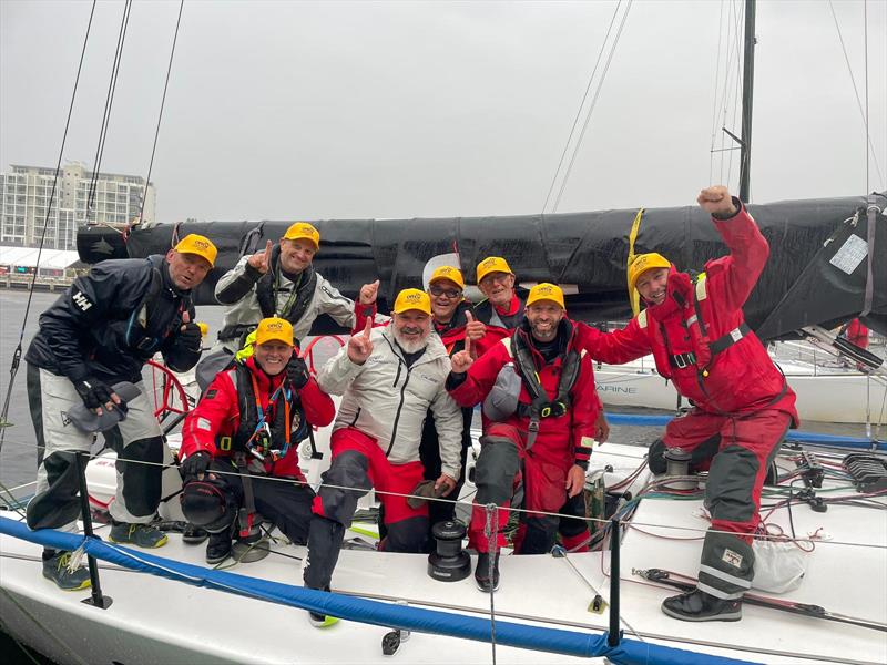 The Jackal crew having arrived into Hobart - 2025 Melbourne to Hobart Yacht Race - photo © ORCV Media
