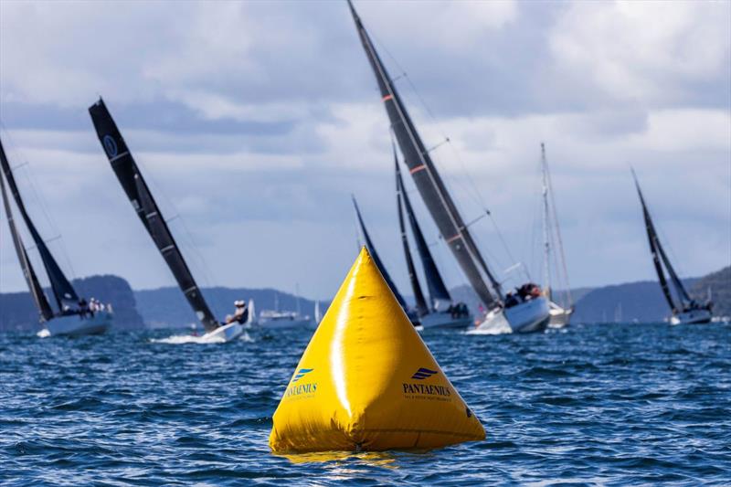 Leaders taking aim at the top mark - 2026 Pantaenius Pittwater Regatta photo copyright Andrea Francolini / RPAYC taken at Royal Prince Alfred Yacht Club and featuring the ORC class