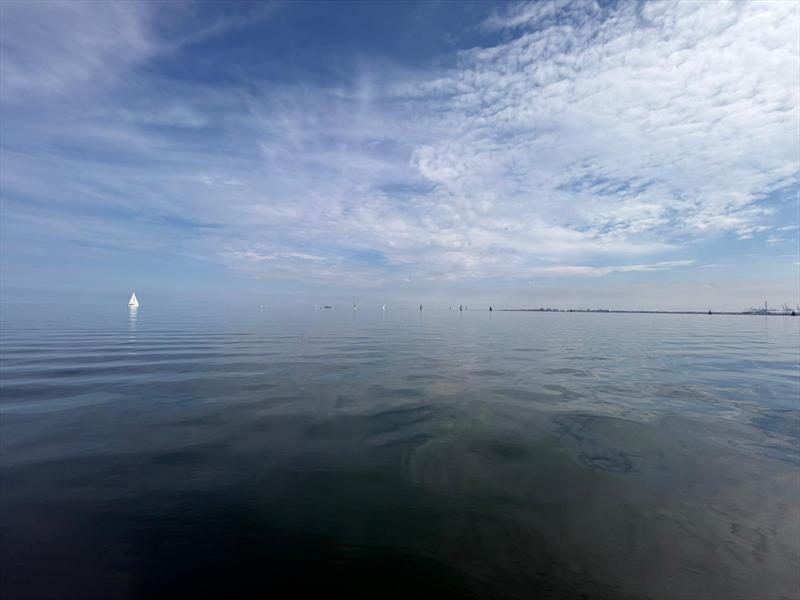 Becalmed during the Jennifer Goldsmith Trophy photo copyright Rosie Colahan taken at Ocean Racing Club of Victoria and featuring the ORC class