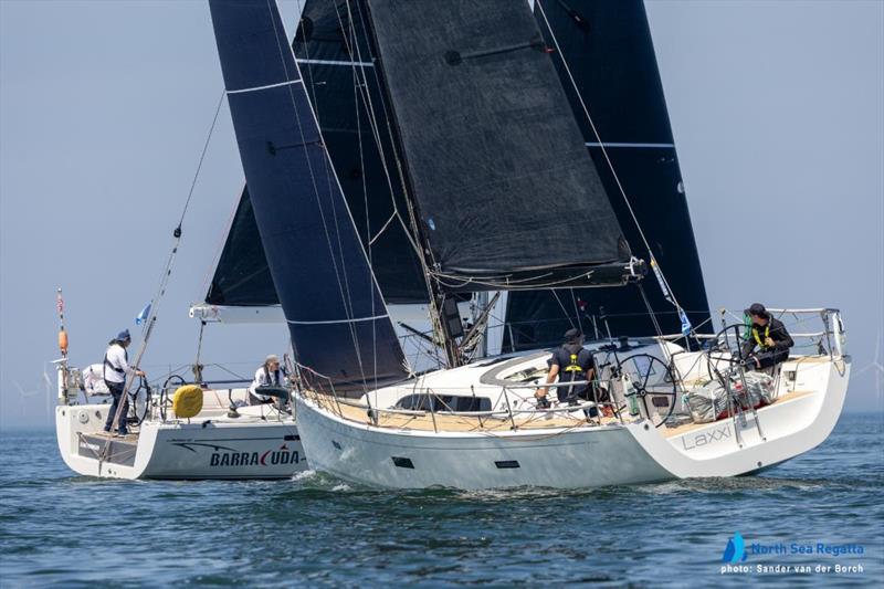 Dehler 41 DB BARRACUDA (NED), sailed by Harry Rek and Marietta Koekoek and XP 44 mod. LAXXI (GER) with Kai Stuebane and Knut Sundermann - ORC DH World Championship 2026 - photo © Sander van der Borch / North Sea Regatta