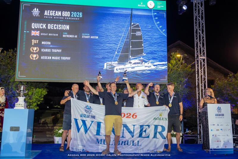 Stuart Austin's Outremer 4x QUICK DECISION (GBR), winner of the MOCRA division and the Icarus Trophy - photo © Nikos Alevromytis / Alen Photography