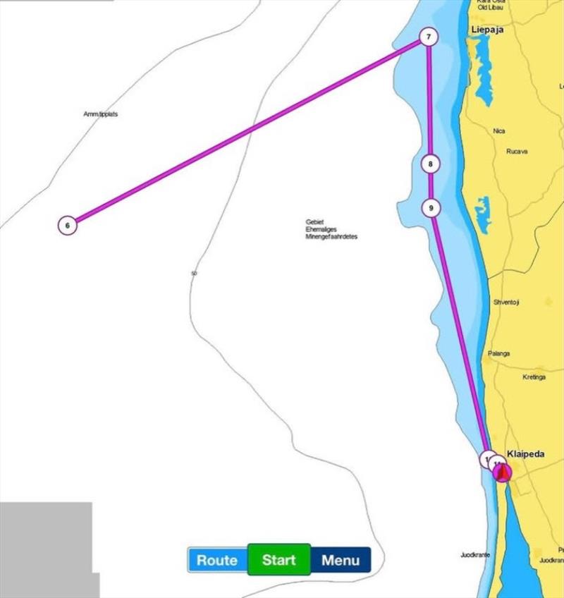 ORC Class C course for the Long Offshore Race - Klaipeda Port Leg - Klaipeda ORC European Championship 2026, Lithuania - photo © Offshore Racing Congress