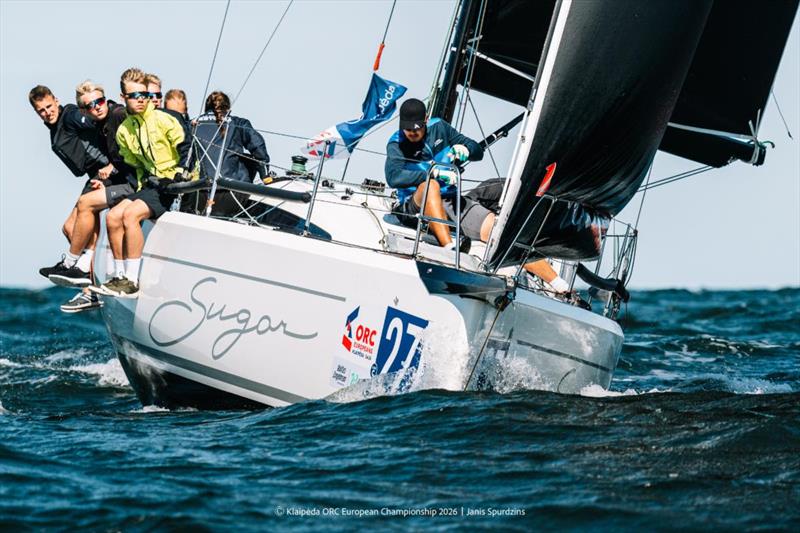 SUGAR, Italia 9.98 F with Henri Roihu (EST) at the helm - Klaipeda City Municipality Leg Inshore Races - Klaipeda ORC European Championship 2026, Lithuania - photo © Janis Spurdzins