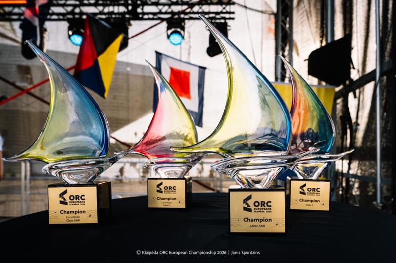 Championship trophies - Klaipeda ORC European Championship 2026, Lithuania - photo © Janis Spurdzins