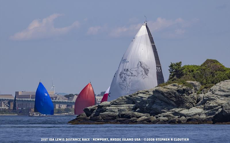 Fleet sneaking out of Narragansett Bay - 2026 Ida Lewis Distance Race photo copyright Stephen R Cloutier taken at Ida Lewis Yacht Club and featuring the ORC class