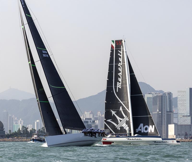 Lucky crosses Maserati in the harbour. RHKYC Nha Trang Rally 2019 photo copyright Guy Nowell / RHKYC taken at  and featuring the ORMA 60 class