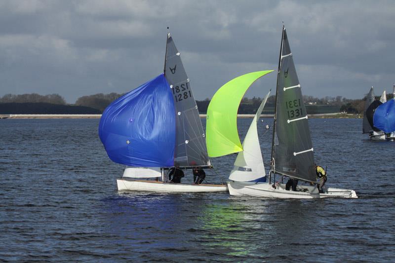 Gareth Caldwell / Jon Gibbons and Terry Curtis / Pete Greig battle it out in the Osprey Welsh and Midlands Championships at Blithfield photo copyright Alastair Barrie taken at Blithfield Sailing Club and featuring the Osprey class