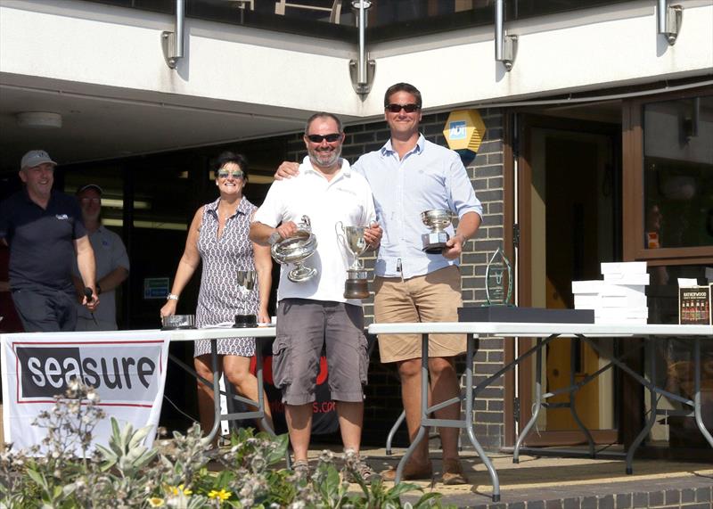 Terry Curtis & Peter Greig win the 2017 Osprey National Championship at Poole photo copyright Mike Millard taken at Poole Yacht Club and featuring the Osprey class