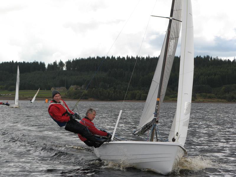 Alan Henderson and Alastair Barrie win the Osprey Scottish & Northern Championship at Kielder Water photo copyright Judy Scullion taken at Kielder Water Sailing Club and featuring the Osprey class