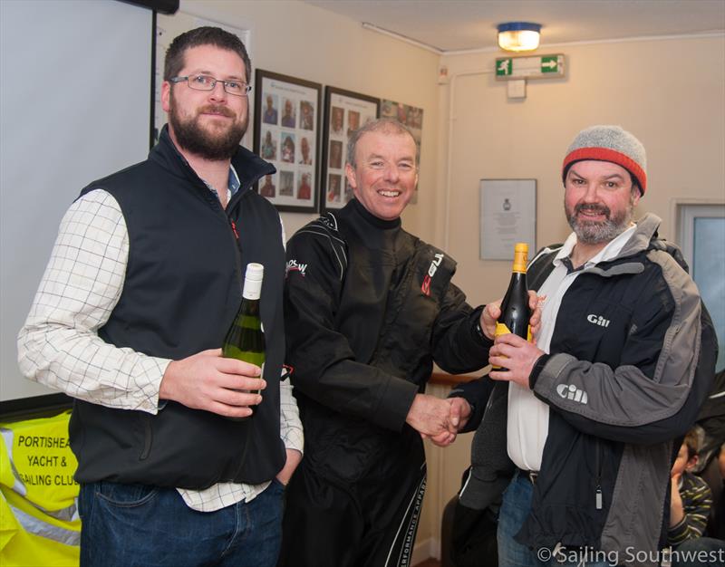 Terry Curtis and Peter Greig finish 3rd in the Portishead Channel Chop Pursuit Race photo copyright Sailing Southwest taken at Portishead Yacht & Sailing Club and featuring the Osprey class