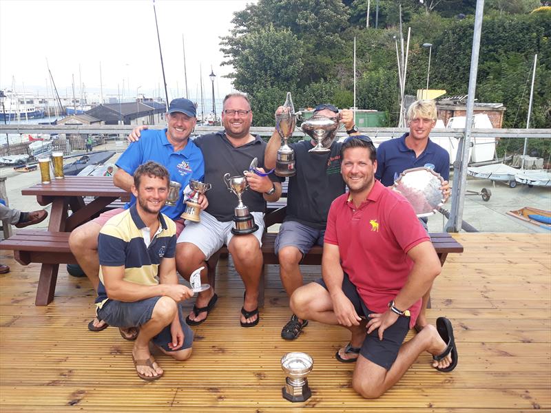 Osprey Nationals in Weymouth prize winners photo copyright Simon Hawkes taken at Weymouth Sailing Club and featuring the Osprey class