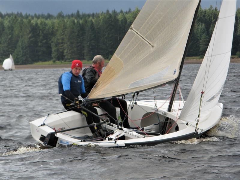 Rob Shaw and Ian Little, Osprey winners during the Kielder Water Sailing Club September Open photo copyright Judy Scullion taken at Kielder Water Sailing Club and featuring the Osprey class