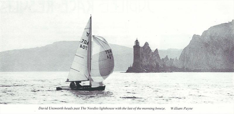 David Unsworth heads past The Needles lighthouse with the last of the morning breeze photo copyright William Payne taken at  and featuring the Osprey class