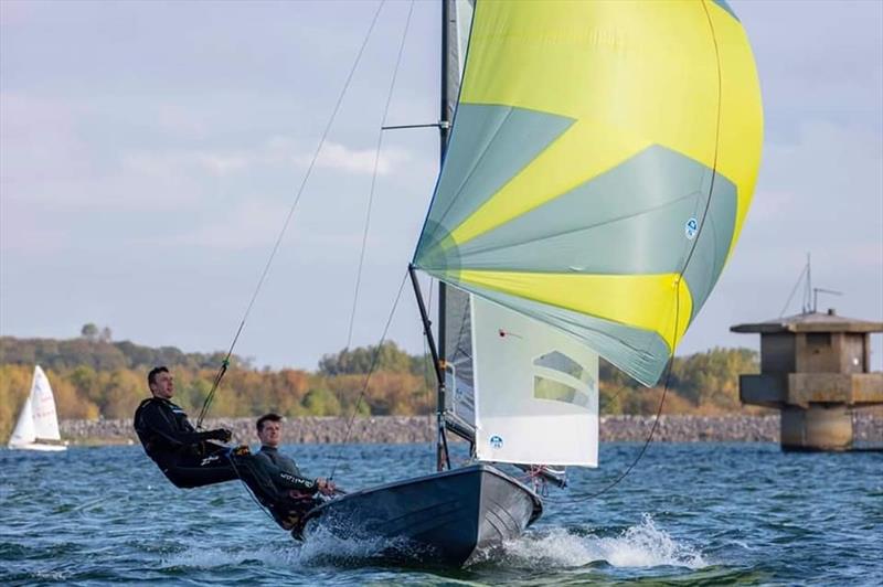 Eden Hyland and Mark Hartley photo copyright Rutland SC taken at Chase Sailing Club and featuring the Osprey class