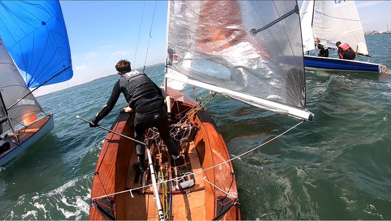 On board with Richard Packer during the Osprey Southern Area Championship at Poole photo copyright Richard Packer taken at Poole Yacht Club and featuring the Osprey class