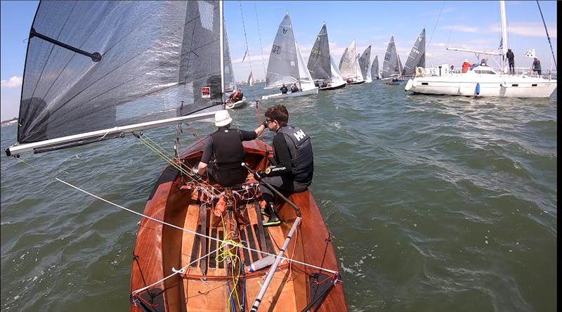 On board with Richard Packer during the Osprey Southern Area Championship at Poole photo copyright Richard Packer taken at Poole Yacht Club and featuring the Osprey class