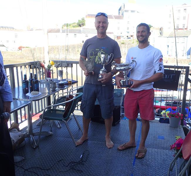 Matt Burge & Vyv Townend win the 2021 Osprey Nationals at Tenby photo copyright Arthur Butler taken at Tenby Sailing Club and featuring the Osprey class