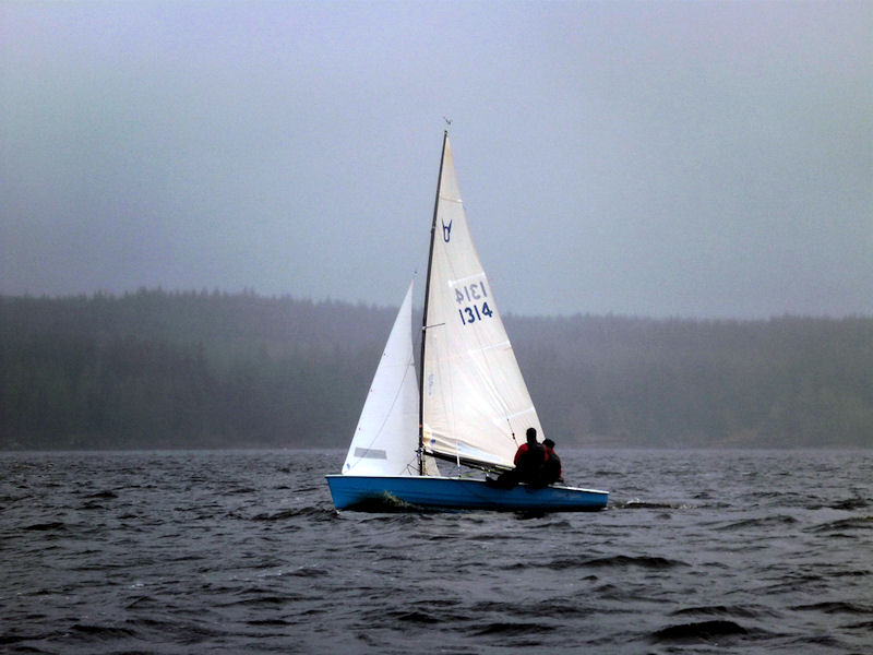 Viola and Mike Scott, winners of the  Fast Handicap fleet during the Kielder Water Sailing Club May Open photo copyright John Scullion taken at Kielder Water Sailing Club and featuring the Osprey class