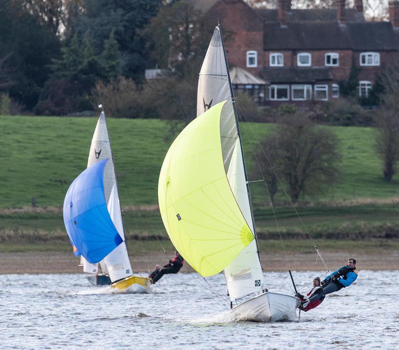 Ospreys racing during the Blithfield Barrel photo copyright Iain Ferguson taken at Blithfield Sailing Club and featuring the Osprey class