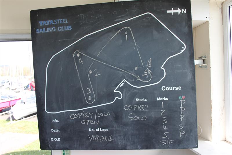 Osprey 2022 Welsh & Midlands Championship - race 2 course board photo copyright Huw Pearce taken at Tata Steel Sailing Club and featuring the Osprey class