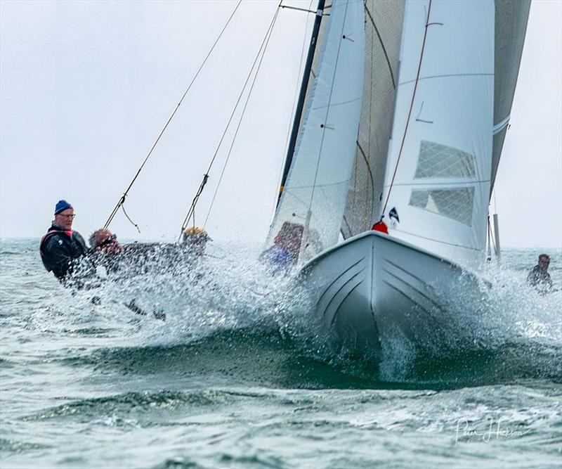 Alex & Nick before rudder breakage during the Osprey Open at Hayling Island photo copyright Peter Hickson taken at Hayling Island Sailing Club and featuring the Osprey class