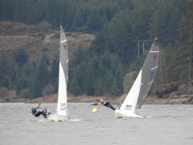 Osprey Dam to Dam races at Kielder Water photo copyright Angela Mamwell taken at Kielder Water Sailing Club and featuring the Osprey class