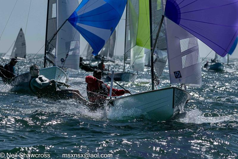 2023 Osprey Class Nationals: Terry Curtis & Peter Greig Osprey 1234 `Plan B` photo copyright Neil Shawcross taken at Hayling Island Sailing Club and featuring the Osprey class