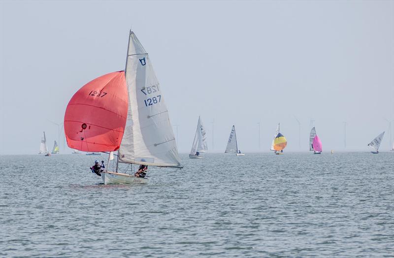 Leading the fleet, Stephen Gaughan and Beatrice Overend in the Osprey - Kippford Week at Solway photo copyright Margaret Purkis taken at Solway Yacht Club and featuring the Osprey class