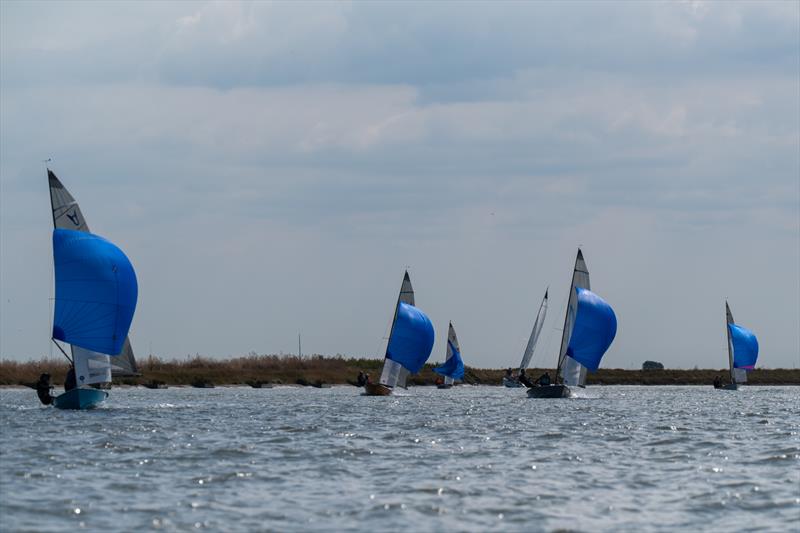 Ospreys sailing on Day 2 of Burnham Week 2025 photo copyright Petru Balau Sports Photography / sports.hub47.com taken at Royal Corinthian Yacht Club and featuring the Osprey class