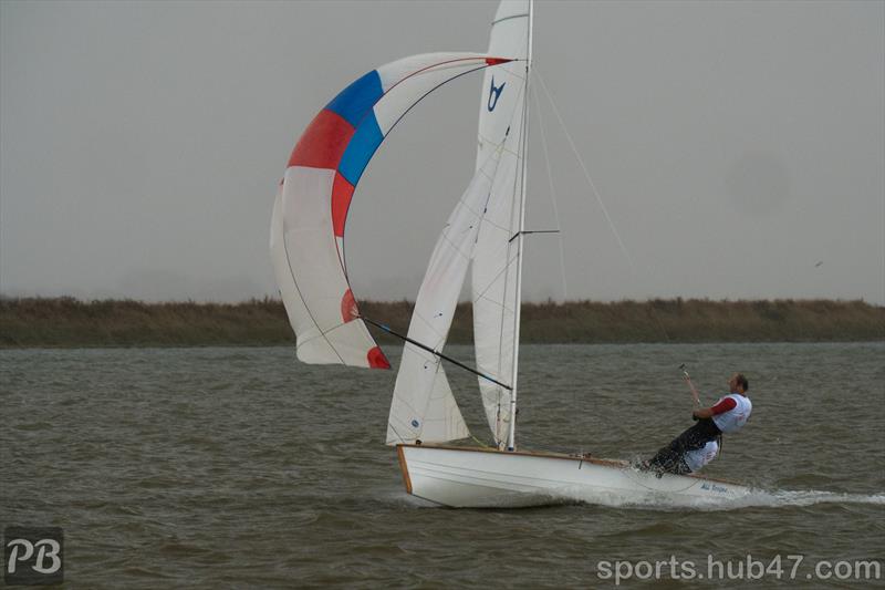 Lucie and Adam Prior sailing during Burnham Week 2026 Day 1 - photo © Petru Balau Sports Photography / sports.hub47.com