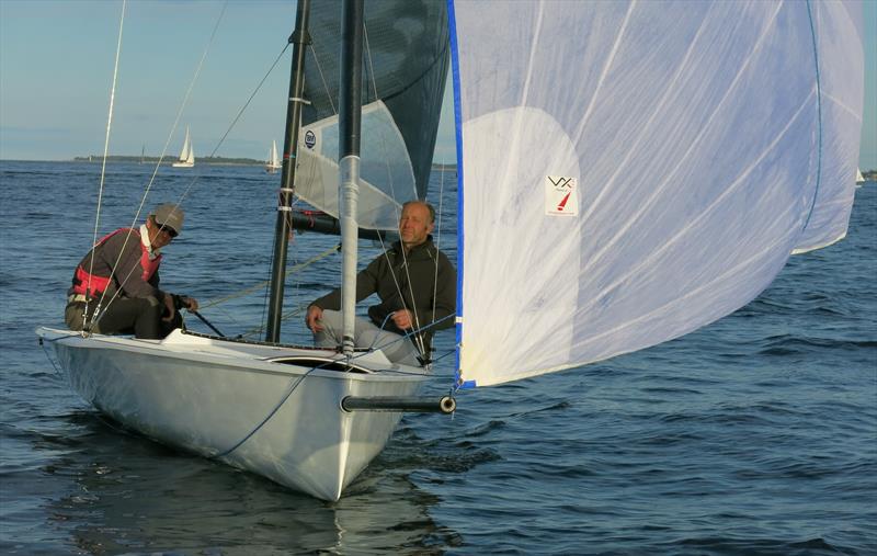Five-time 505 Wolfgang Hunger sailing the VX One in Germany photo copyright Dorothee Hunger taken at  and featuring the  class