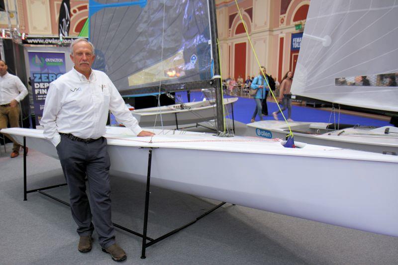 Brian Bennett beside the VX Evo - photo © Mark Jardine / YachtsandYachting.com