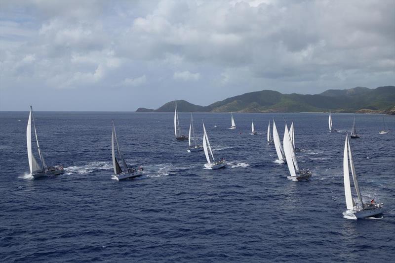 The 2017-19 Oyster World Rally starts from Antigua photo copyright Tim Wright / www.photoaction.com taken at  and featuring the Oyster class