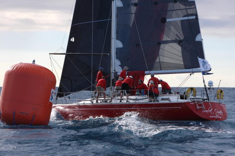 Scarlet Oyster at Barbuda Mark in the RORC Caribbean 600 photo copyright RORC / Tim Wright taken at Antigua Yacht Club and featuring the Oyster class