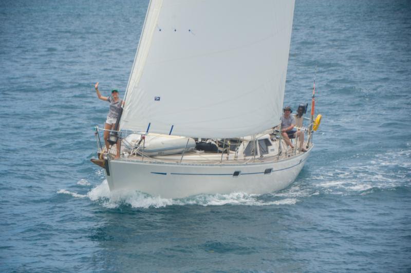 Gaia, Andrew and Sabrina Eddy's Oyster 485 arrives in Bermuda after the Antigua Bermuda Race - photo © Ted Martin