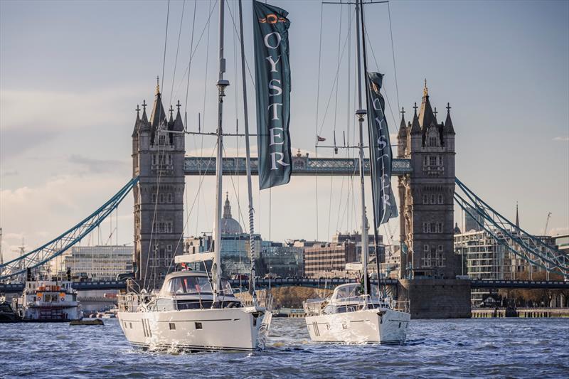 Oyster yachts arriving at LLA photo copyright Chris Ison / Oyster Yachts taken at  and featuring the Oyster class