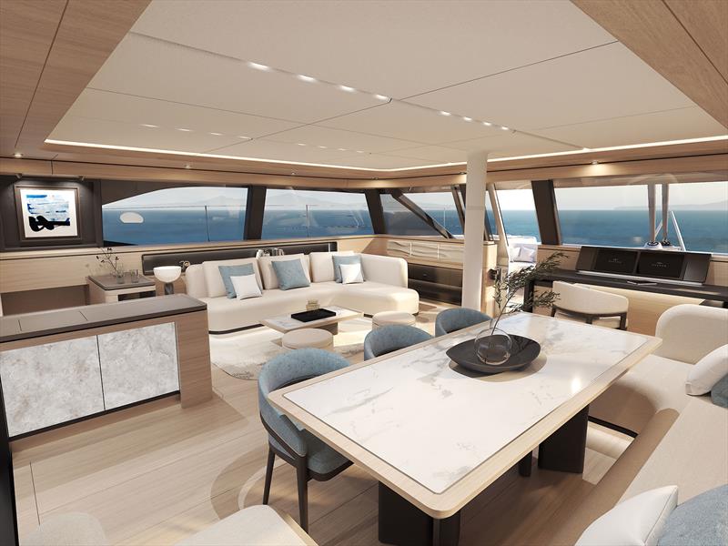 Oyster C60 - Main saloon dining area photo copyright Oyster Yachts taken at  and featuring the Oyster class