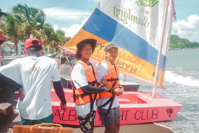 A couple of happy Puro Sailors - The Exciting Bicol Oz Goose National Championships photo copyright stolenshots photography taken at  and featuring the Oz Goose class